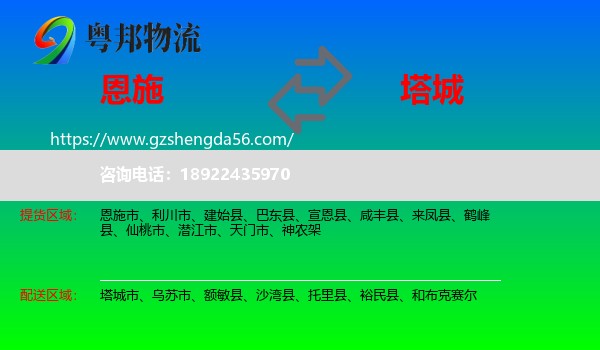 恩施到塔城物流
