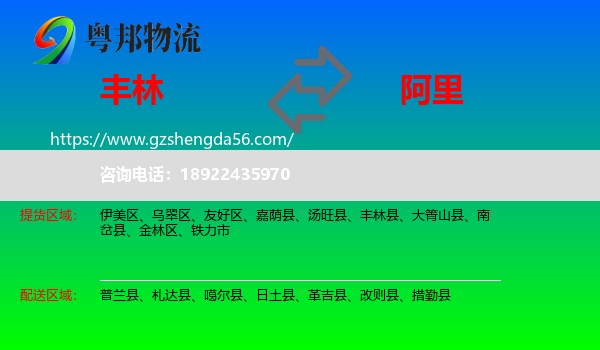丰林县到阿里物流