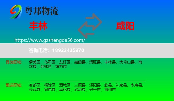 丰林县到咸阳物流