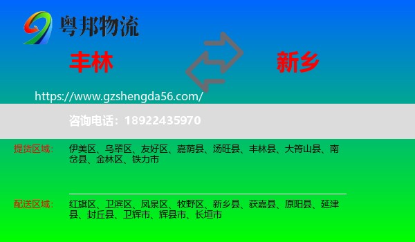 丰林县到新乡物流