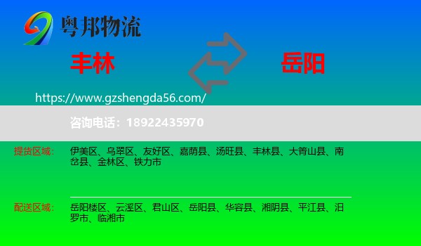 丰林县到岳阳物流