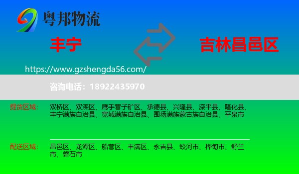 丰宁满族自治县到昌邑区物流专线