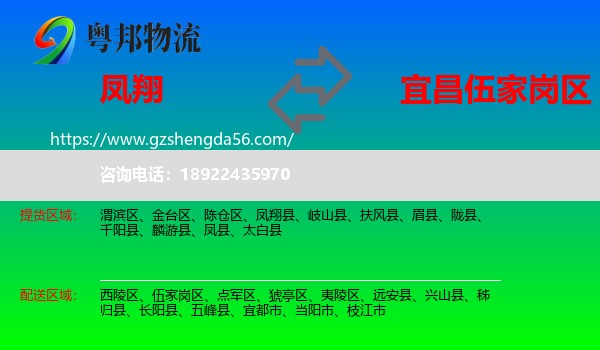 凤翔县到伍家岗区物流专线