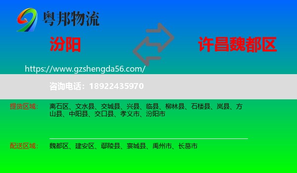 汾阳市到魏都区物流专线