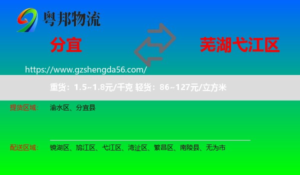 分宜县到弋江区物流专线