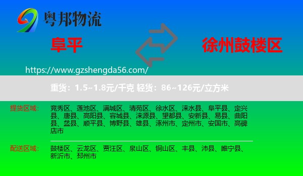 阜平县到鼓楼区物流专线