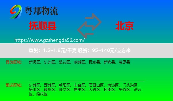 抚顺县到北京专线