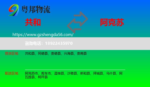 共和县到阿克苏物流