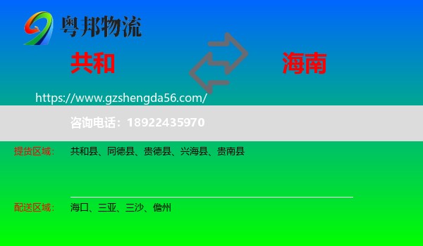 共和县到海南物流
