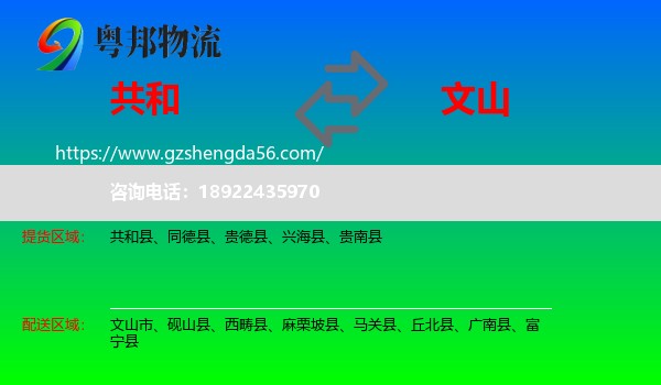 共和县到文山物流