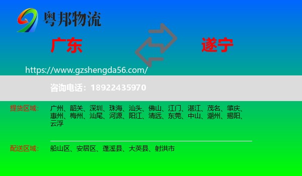 广东到遂宁物流