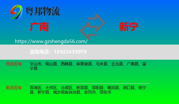 广南县到新宁县物流专线