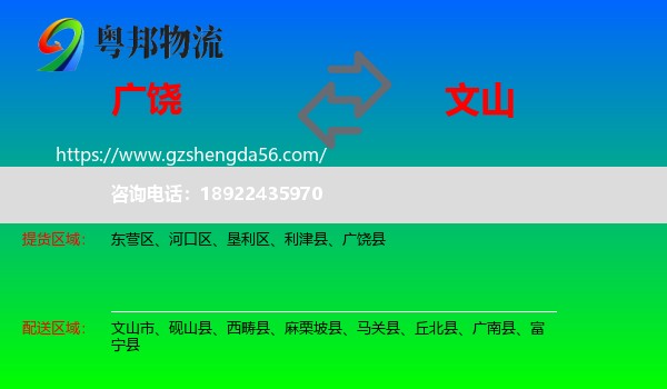广饶县到文山物流专线