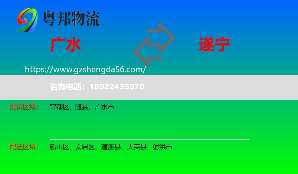 广水市到遂宁物流专线