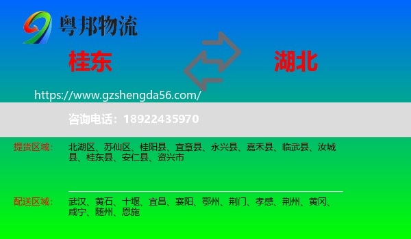 桂东县到湖北物流