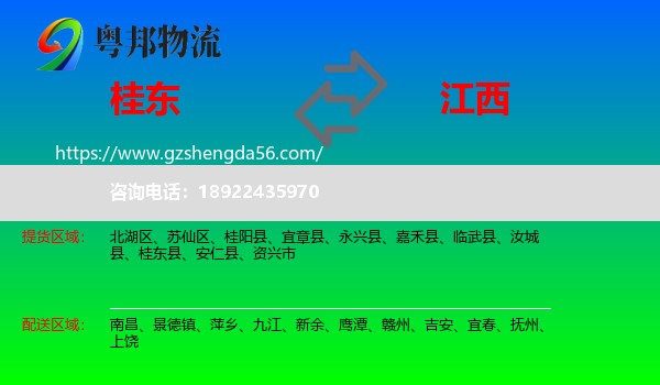 桂东县到江西物流