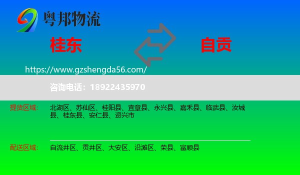 桂东县到自贡物流