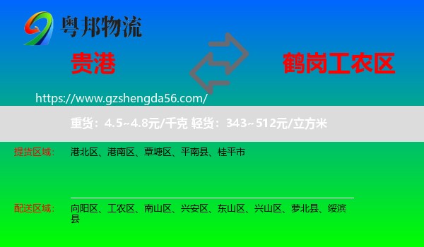 贵港到工农区物流专线