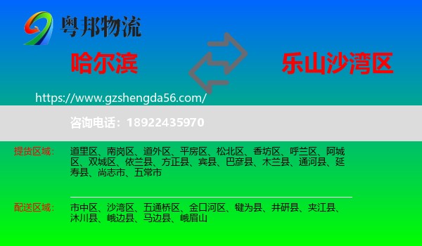哈尔滨到沙湾区物流专线