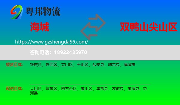 海城市到尖山区物流专线