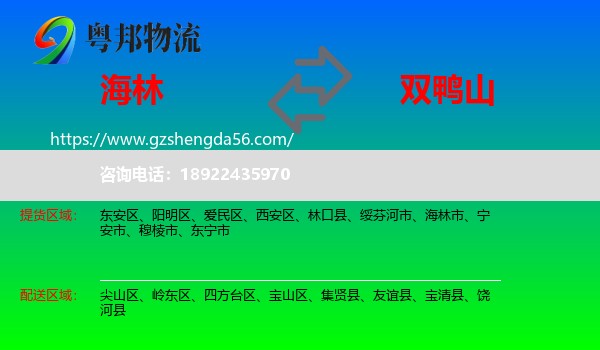 海林市到双鸭山物流