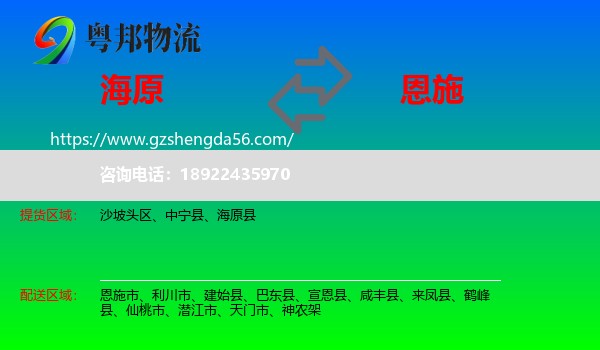 海原县到恩施物流