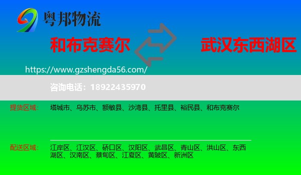 和布克赛尔到东西湖区物流专线