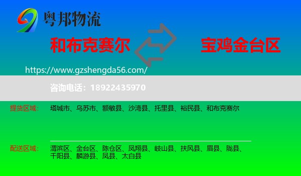 和布克赛尔到金台区物流专线