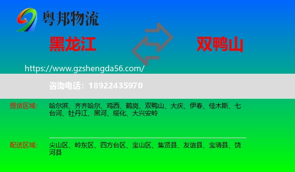 黑龙江到双鸭山物流