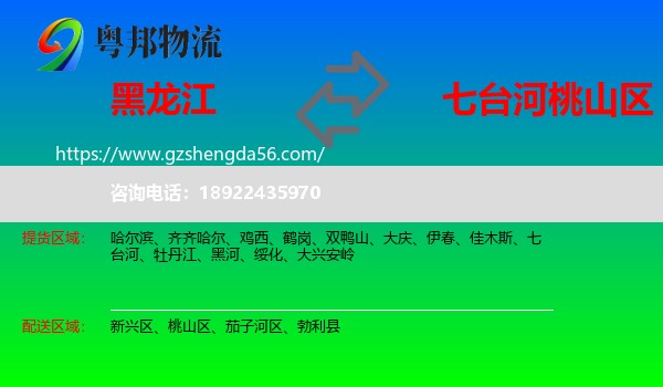 黑龙江到桃山区物流专线