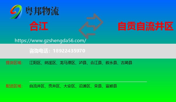 合江县到自流井区物流专线