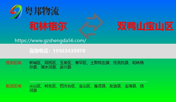 和林格尔县到宝山区物流专线