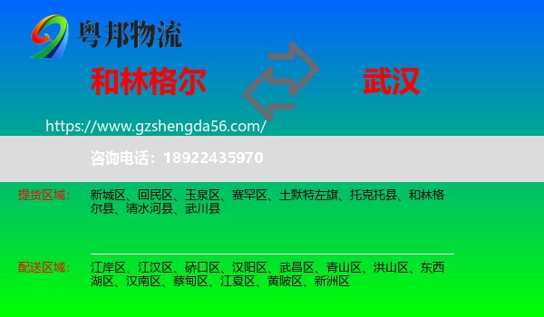 和林格尔县到武汉专线