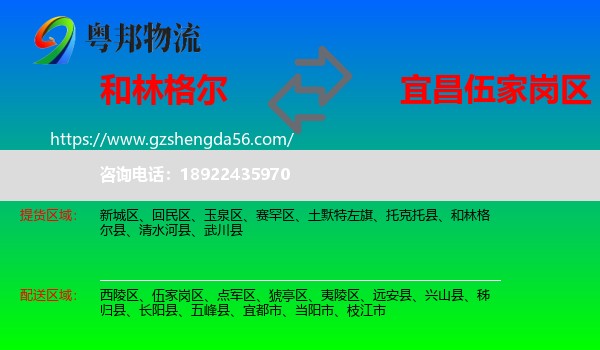 和林格尔县到伍家岗区物流专线