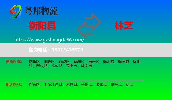 衡阳县到林芝物流