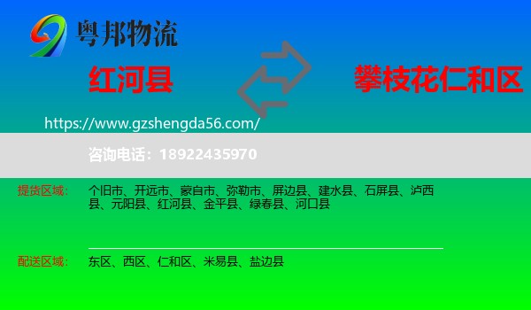 红河县到仁和区物流专线