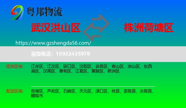 洪山区到荷塘区物流专线