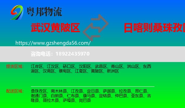 黄陂区到桑珠孜区物流专线
