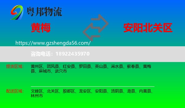 黄梅县到北关区物流专线