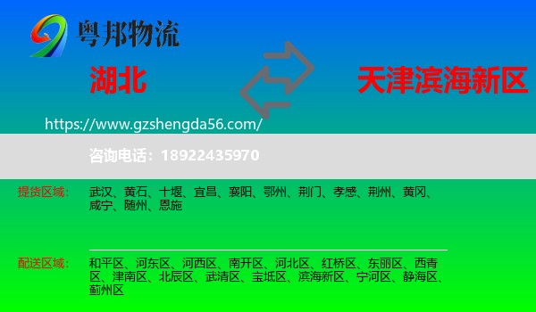 湖北到滨海新区物流