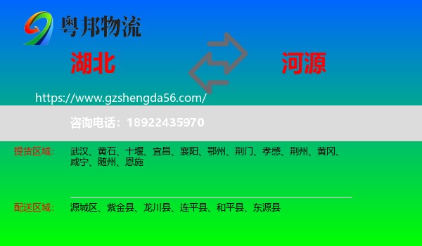 湖北到河源物流