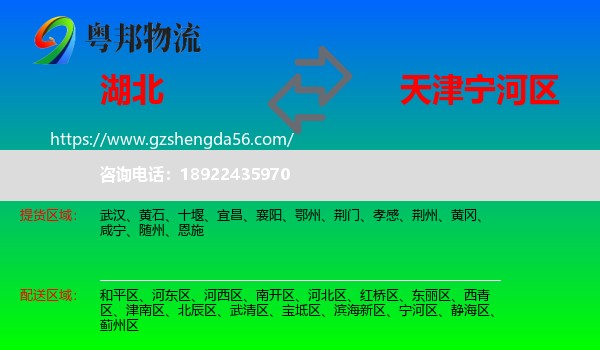 湖北到宁河区物流