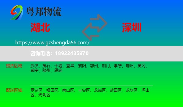 湖北到深圳物流