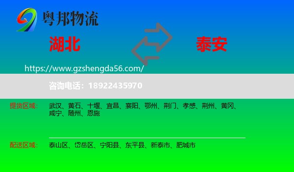 湖北到泰安物流