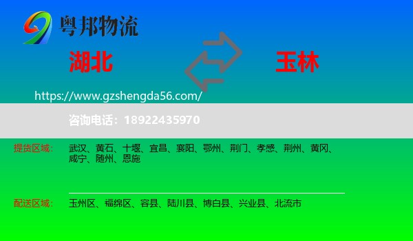 湖北到玉林物流