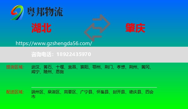 湖北到肇庆物流