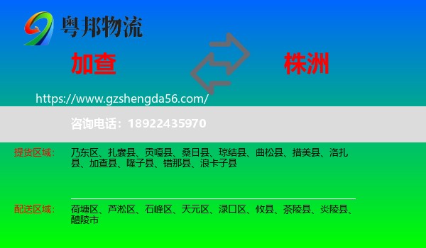 加查县到株洲物流专线