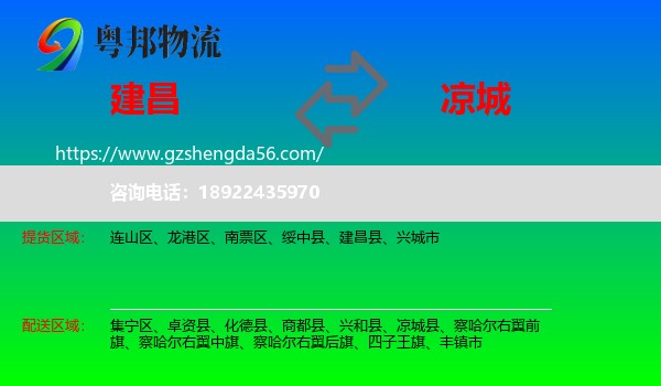建昌县到凉城县物流专线