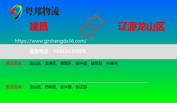 建昌县到龙山区物流专线