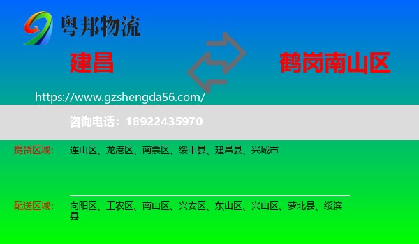 建昌县到南山区物流专线